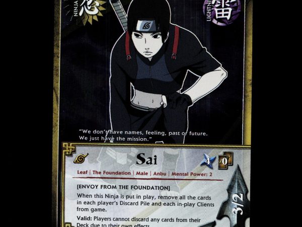 Sai - 594 - NM - 1st Edition - Foil - Naruto CCG - D4-193