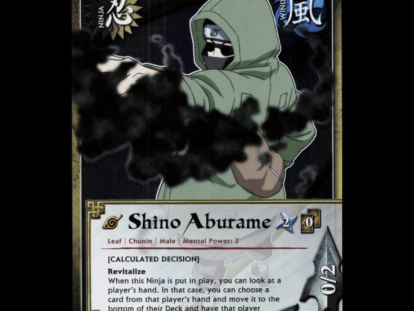 Shino Aburame - 1609 - NM - Unlimited Foil - S27 - Naruto CCG - D3-139