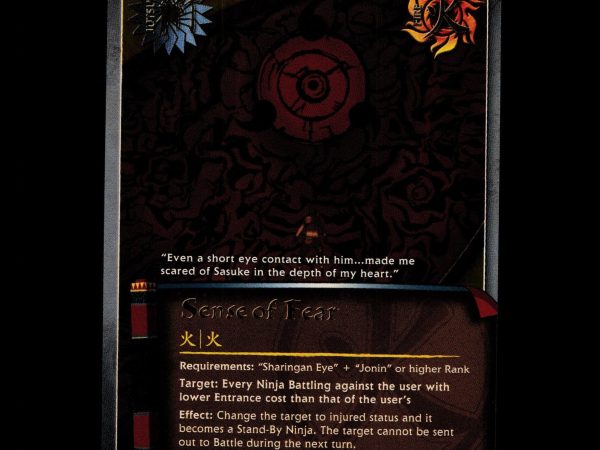 Sense of Fear - 511 - NM - 1st Edition - Foil - Naruto CCG - D4-257
