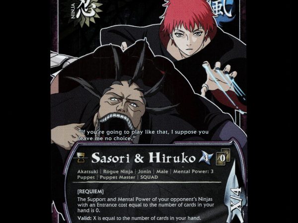Sasori & Hiruko - 1142 - NM - 1st Edition Foil - S21 - Naruto CCG - D4-9