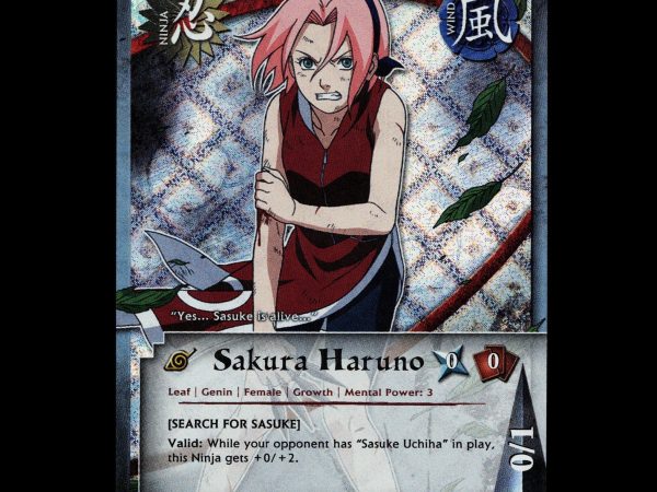 Sakura Haruno - 290 - NM - 1st Edition - Diamond Foil - Naruto CCG - D3-25