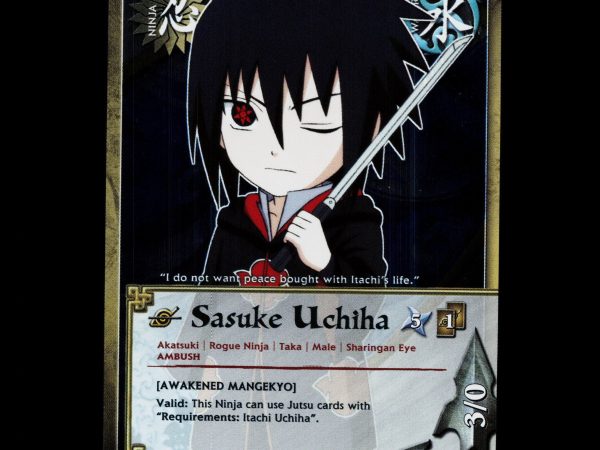 Sasuke Ichiha - 1192 - NM - 1st Edition Foil - TP3 - Naruto CCG - D4-184