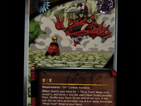 Summoning Jutsu - 725 - NM - 1st Edition Foil - S18 - Naruto CCG - D4-111