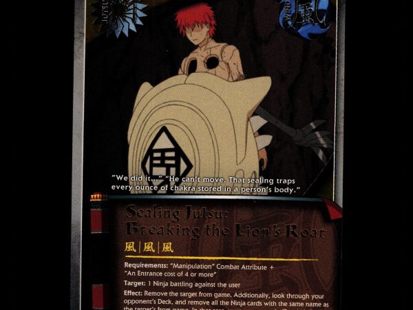 Sealing Jutsu: Breaking the Lion's Roar - 502 - NM - 1st Edition - Foil - Naruto CCG - D4-256