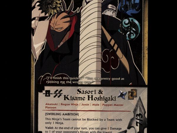 Sasori & Kisame Hoshigaki - 501 - NM - 1st Edition - Foil - Naruto CCG - D4-156