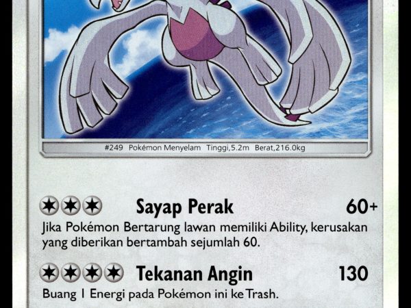 Shining Lugia - 136/171 - NM - Indonesian Ultra Rare - Legends Awakened - Pokemon - B1-37