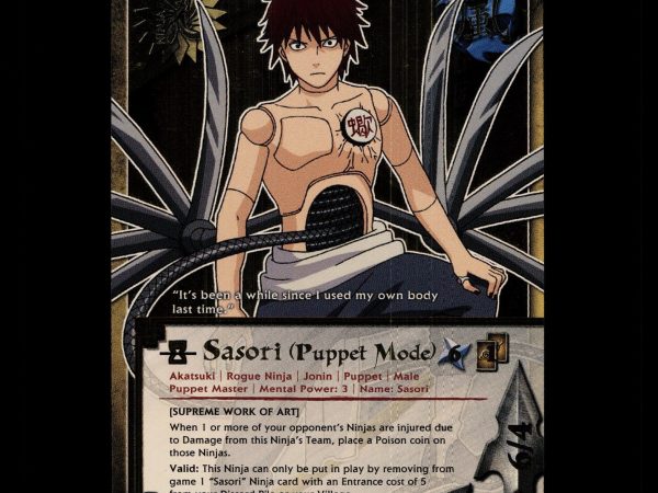 Sasori (Puppet Mode) - 544 - NM - 1st Edition - Foil - Naruto CCG - D4-89