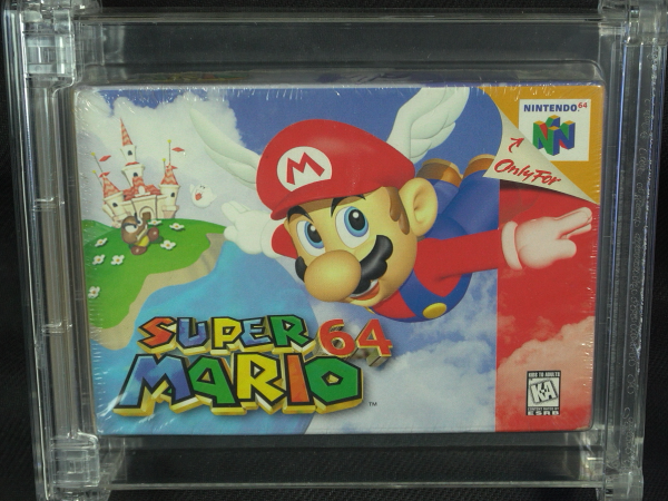 Super Mario 64 - N64 - WATA 7.5 - A - First Print - Nintendo - Brand New Sealed