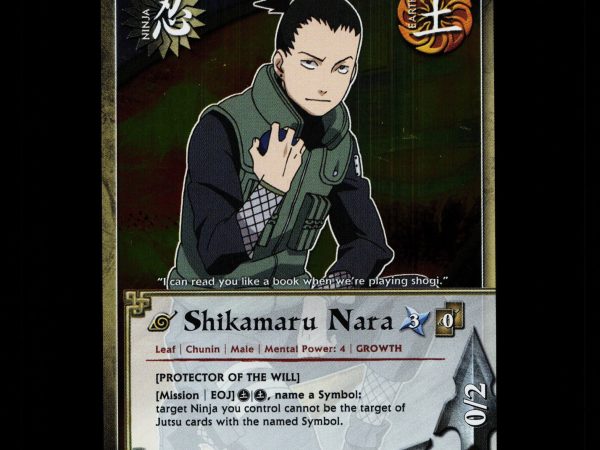 Shikamaru Nara - 1278 - NM - 1st Edition Foil - S23 - Naruto CCG - D4-42