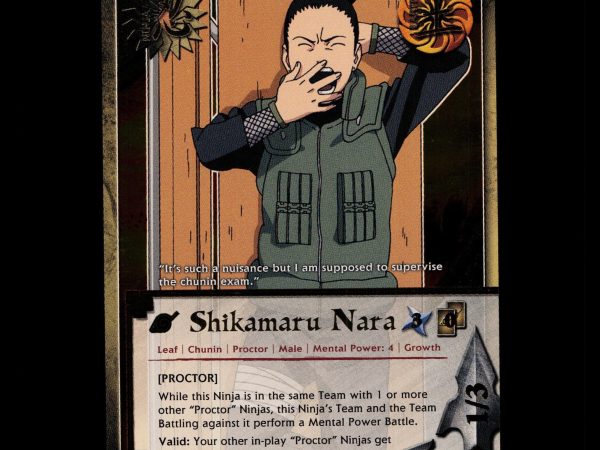 Shikamaru Nara - 578 - NM - 1st Edition - Foil - Naruto CCG - D4-222
