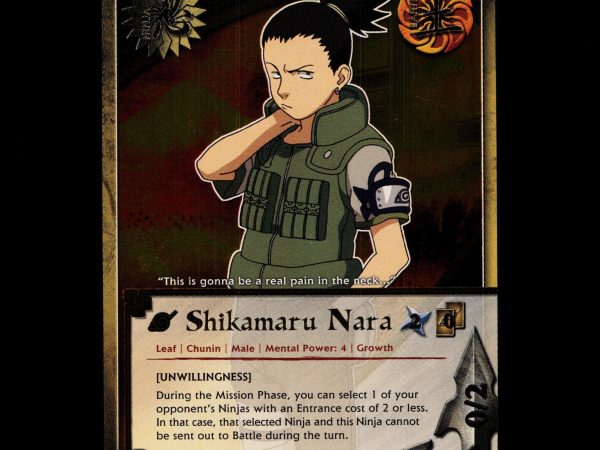 Shikamaru Nara - 634 - NM - 1st Edition - Foil - Naruto CCG - D4-305