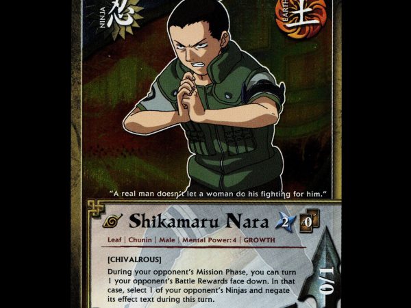 Shikamaru Nara - 886 - NM - 1st Edition Foil - S18 - Naruto CCG - D3-1