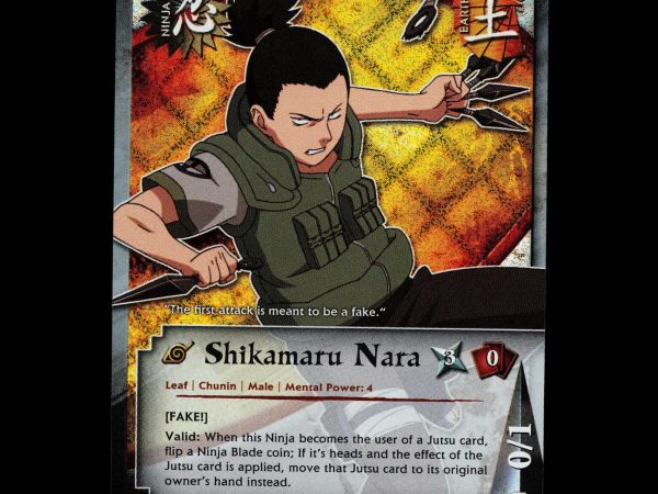 Shikamaru Nara - c004 - NM - 1st Edition - Diamond Foil - Naruto CCG - D3-18