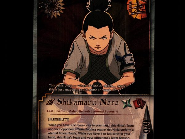 Shikamaru Nara - us015 - NM - 1st Edition - Foil - Naruto CCG - D4-203