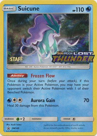 Suicune (Staff Prerelease Promo) [SM Black Star Promos]