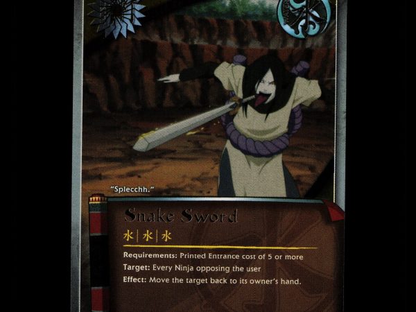 Snake Sword - 858 - NM - 1st Edition Foil - S22 - Naruto CCG - D4-25