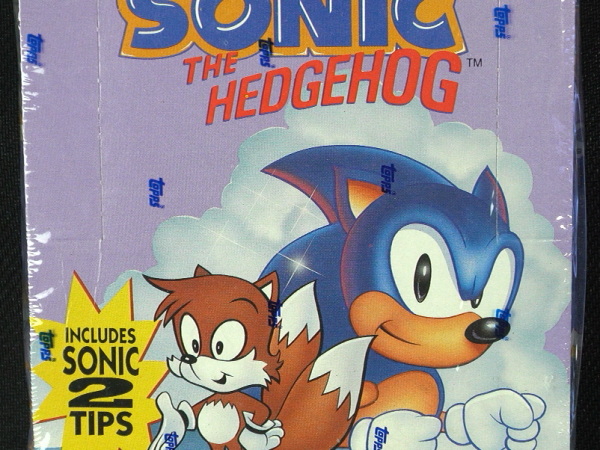 Sonic the Hedgehog - Cards & Stickers Booster Box - Topps - Sealed - Extremely Rare - Moderate Condition