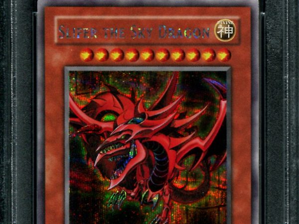 Slifer the Sky Dragon - GBI-001 - PSA 9 Mint - Secret Rare Silver - Yu-Gi-Oh - 23654