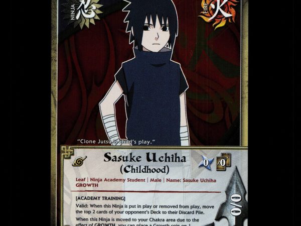 Sasuke Uchiha (Childhood) - 1284 - NM - 1st Edition Foil - S23 - Naruto CCG - D4-41