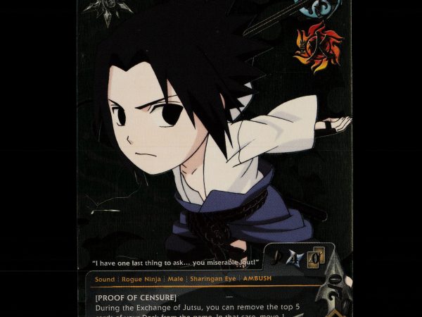 Sasuke Uchiha - PR 074 - NM - Foil - Promo - Naruto CCG - E1-60