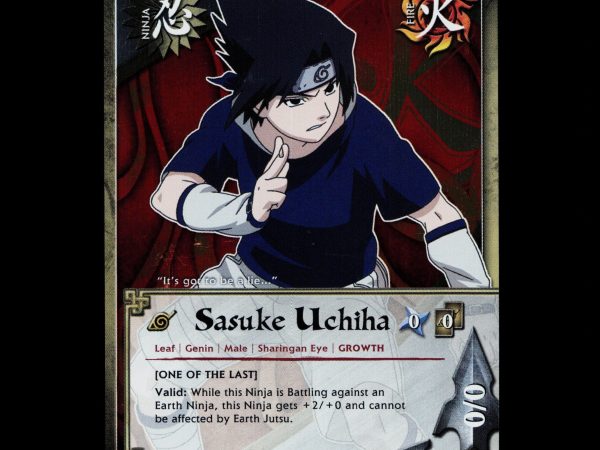 Sasuke Uchiha - 1050 - NM - 1st Edition Foil - S20 - Naruto CCG - D3-113