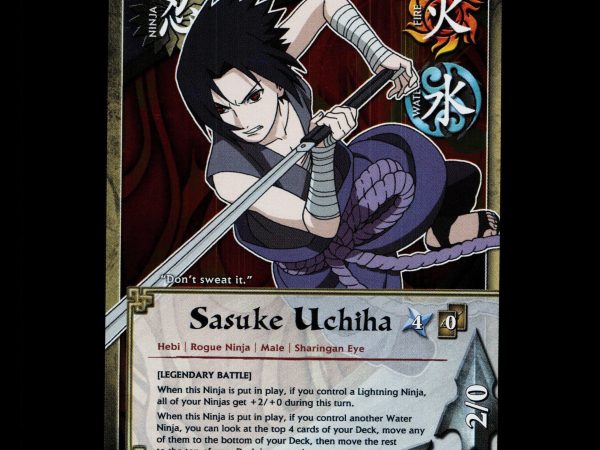 Sasuke Uchiha - 1443 - NM - 1st Edition Foil - S25 - Naruto CCG - D4-69