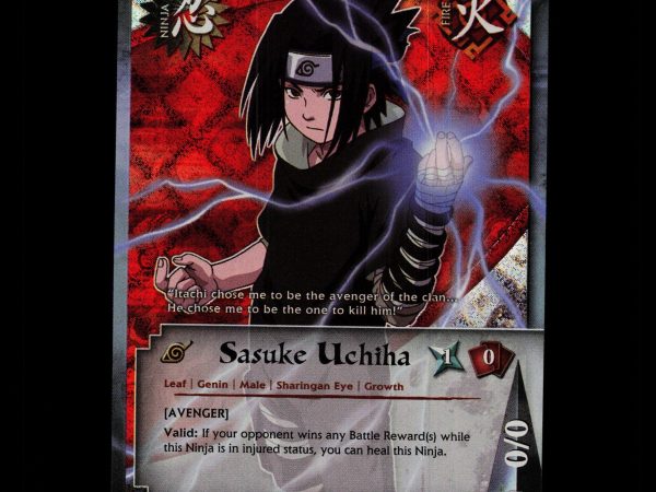 Sasuke Uchiha - 174 - NM - 1st Edition Foil - Diamond - Naruto CCG - D4-75