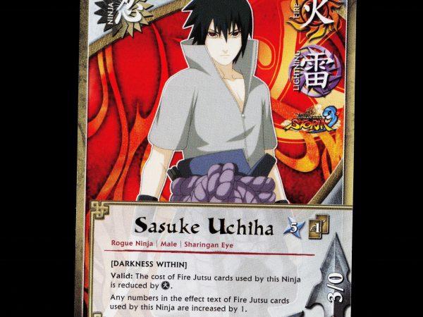 Sasuke Uchiha - 1636 - NM - Rare - S28 - Naruto CCG - E1-49