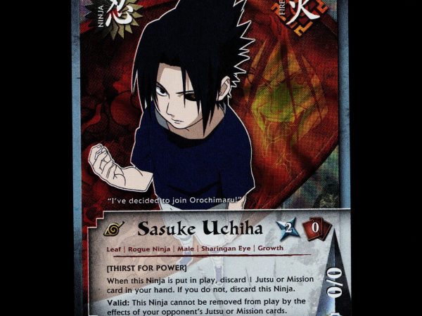 Sasuke Uchiha - 257 - NM - 1st Edition - Foil - Naruto CCG - D4-337