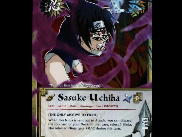 Sasuke Uchiha - 829 - NM - 1st Edition - Foil - Naruto CCG - D4-180
