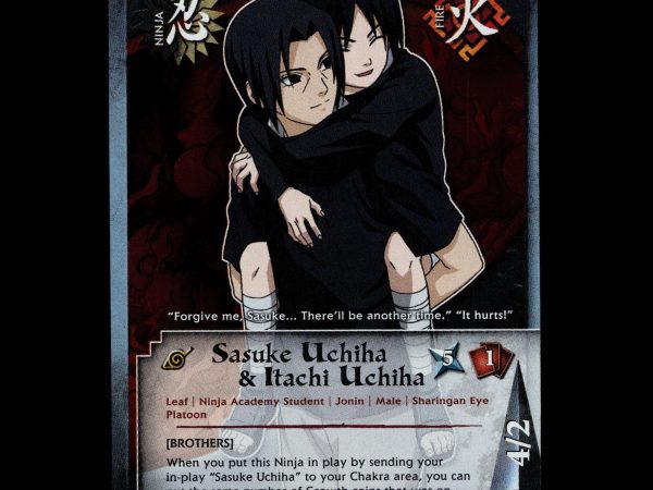 Sasuke Uchiha & Itachi Uchiha - 263 - NM - Unlimited - Foil - Naruto CCG - E1-109
