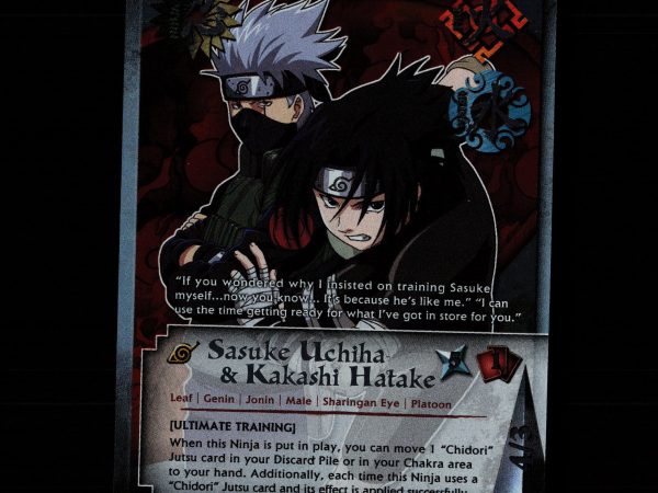 Sasuke Uchiha & Kakashi Hatake - PR 025 - NM - Foil - Promo - Naruto CCG - E1-28