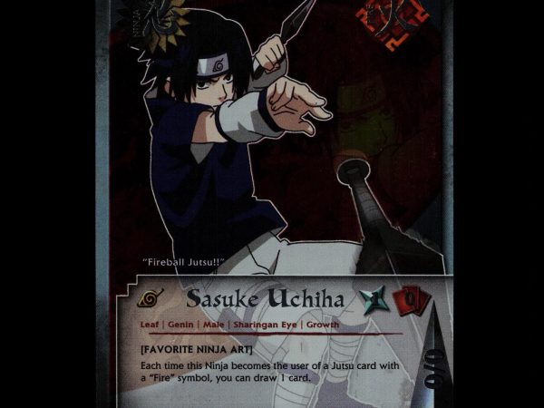 Sasuke Uchiha - PR us012 - NM - Unlimited Foil - Promo - Naruto CCG - D3-144