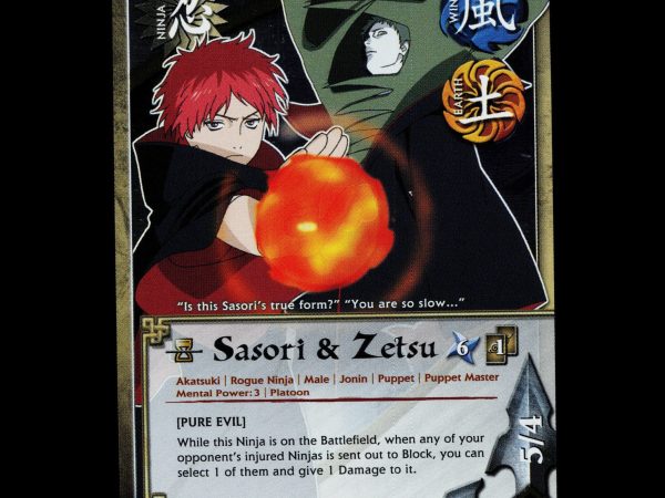 Sasori & Zetsu - 735 - NM - 1st Edition - Foil - Naruto CCG - D3-73