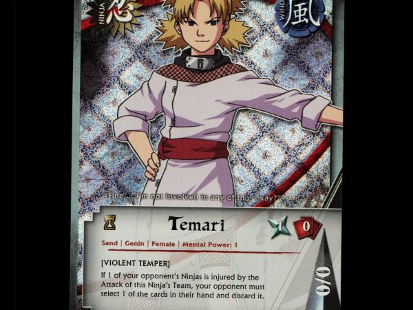 Temari - 060 - NM - 1st Edition - Diamond Foil - Naruto CCG - D4-234