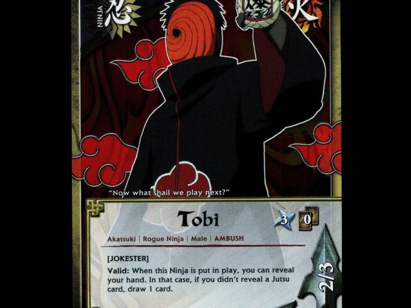 Tobi - 1224 - NM - 1st Edition Foil - S22 - Naruto CCG - D3-85