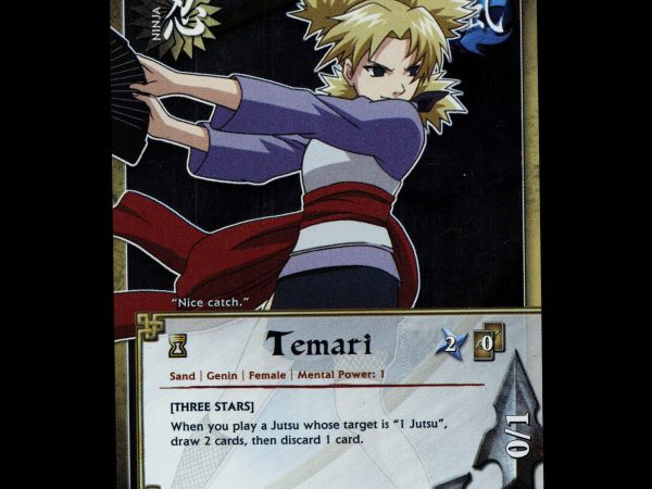 Temari - 1324 - NM - 1st Edition Foil - S23 - Naruto CCG - D3-70
