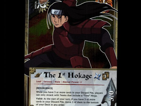 The 1st Hokage - 1370 - NM - 1st Edition Foil - S24 - Naruto CCG - D4-53