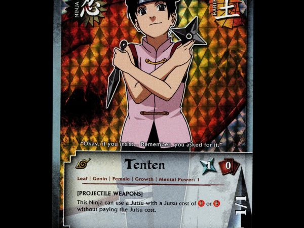 Tenten - 311 - NM - 1st Edition - Foil - Naruto CCG - D3-40