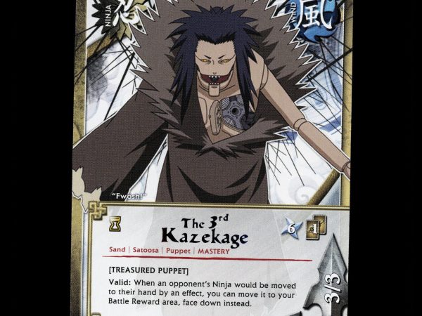 The 3rd Kazekage - 1141 - NM - 1st Edition Rare - S21 - Naruto CCG - D4-15