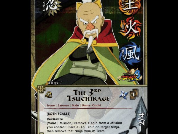 The 3rd Tsuchikage - 1630 - NM - Foil - S28 - Naruto CCG - E1-132