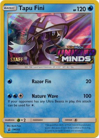 Tapu Fini (Staff Prerelease Promo) [SM Black Star Promos]