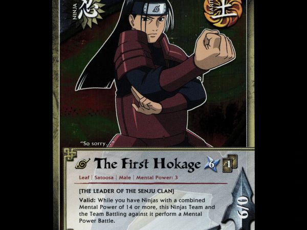 The First Hokage - 1041 - NM - 1st Edition Foil - S20 - Naruto CCG - D3-111