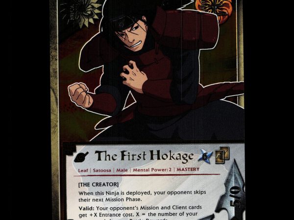The First Hokage - 894 - NM - 1st Edition Foil - S18 - Naruto CCG - D4-116