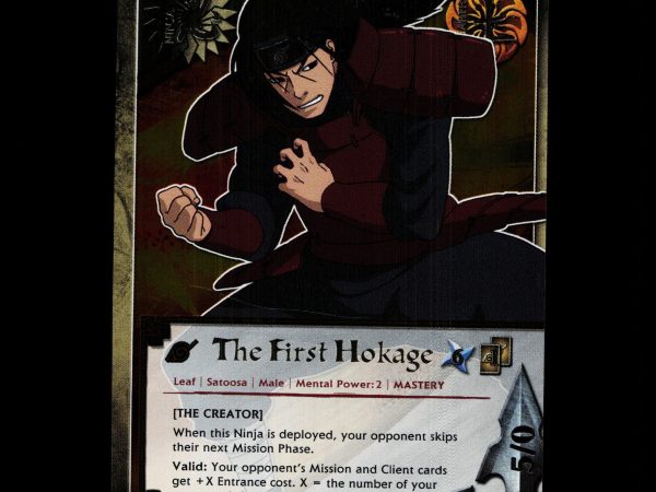 The First Hokage - 894 - NM - 1st Edition Foil - S18 - Naruto CCG - D4-118
