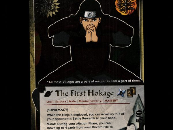 The First Hokage - 825 - NM - 1st Edition - Foil - Naruto CCG - D4-84