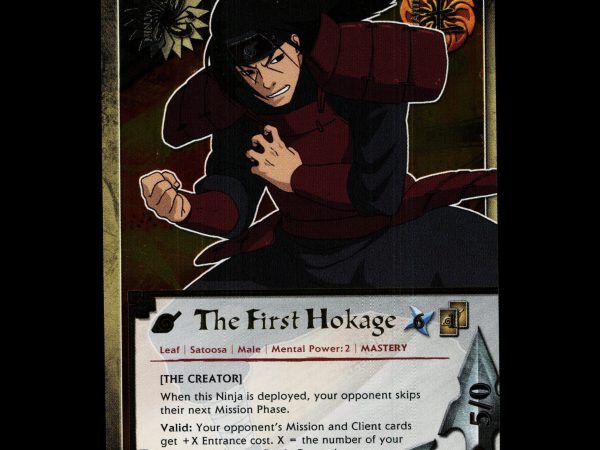 The First Hokage - 894 - NM - 1st Edition Foil - S18 - Naruto CCG - D4-117