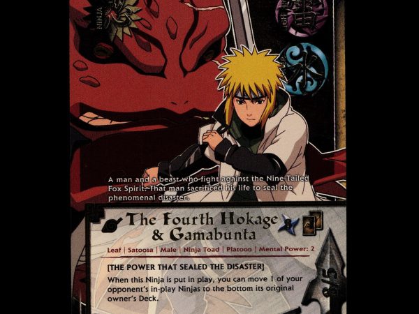 The Fourth Hokage & Gamabunta - 391 - NM - Unlimited - Foil - Naruto CCG - E1-111