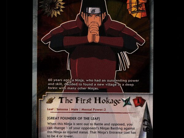 The First Hokage - us041 - NM - 1st Edition - Foil - Naruto CCG - D4-268