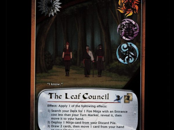 The Leaf Council - 892 - NM - 1st Edition Foil - S25 - Naruto CCG - D4-63